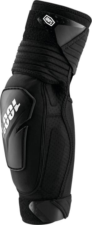 Produktbild 100% PROTECCIONES Schwarz (Fortis Elbow Guards Black) -L/XL Ellenbogenschützer, Weiss, ESTANDAR (XL, Ellbogenschoner)