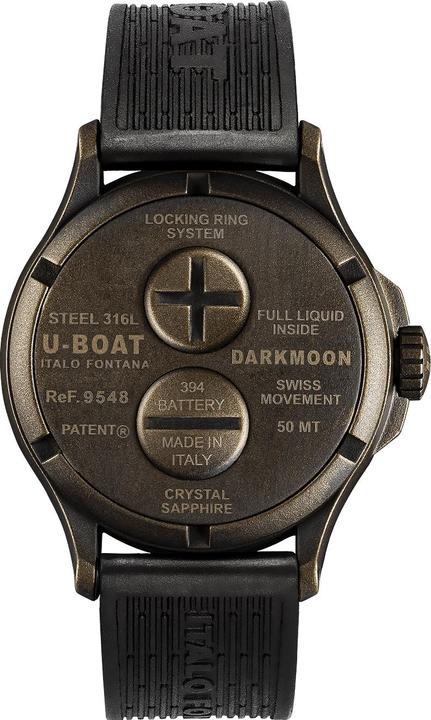 Actual product image U-Boat 9548 Darkmoon Brown Vintage men's watch 44mm 5ATM (Analogue wristwatch, 44 mm)