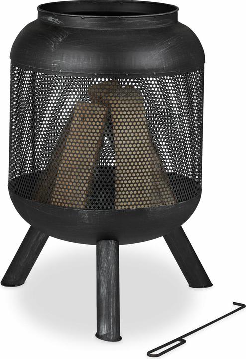Produktbild Relaxdays Badregal mit Wäschekorb (40 x 30 x 95 cm)