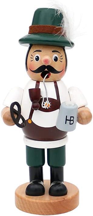 Actual product image Dekohelden24 Funny smoking man "Bavarian with pretzel and beer"