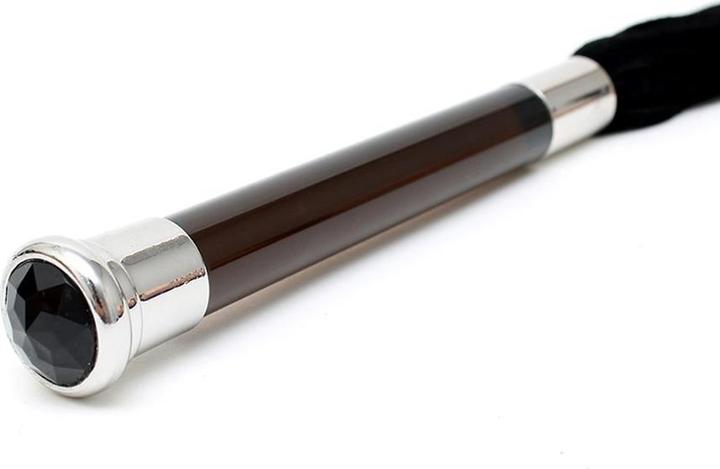 Actual product image Rimba Suede whip with glass handle