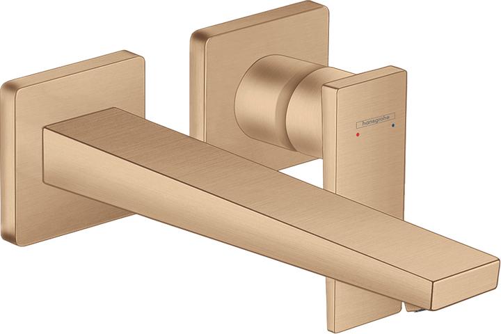 Actual product image hansgrohe Metropol single-lever concealed washbasin mixer for wall mounting (brushed bronze)