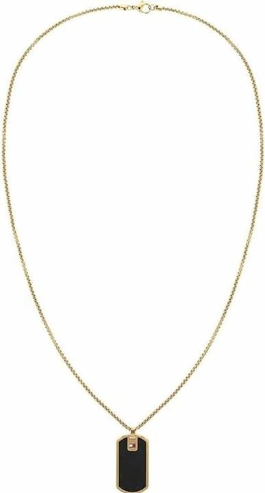 Produktbild Tommy Hilfiger Stylish gold-plated necklace with a military stamp 2790432 (Edelstahl)