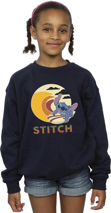 Actual product image Disney Girls Lilo & Stitch Summer Waves Sweatshirt (116)