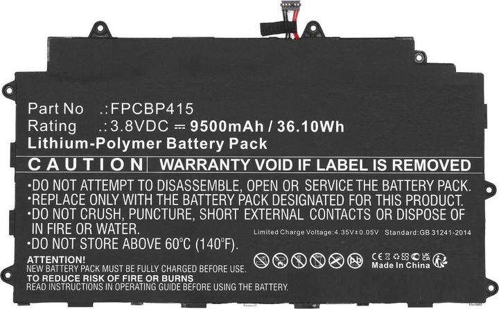 Actual product image CoreParts Battery for Fujitsu Notebook (9500 mAh)
