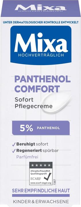 Label énergétique Mixa Panthenol Confort, Crème, 50 ml (Crème pour le corps, 50 ml)