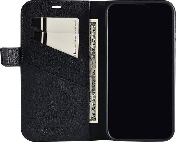 Immagine prodotto Pierre Cardin Custodia iPhone 13 Pro - Custodia a libro in vera pelle nera e 3 scomparti per carte No.288 (Apple iPhone 13 Pro)