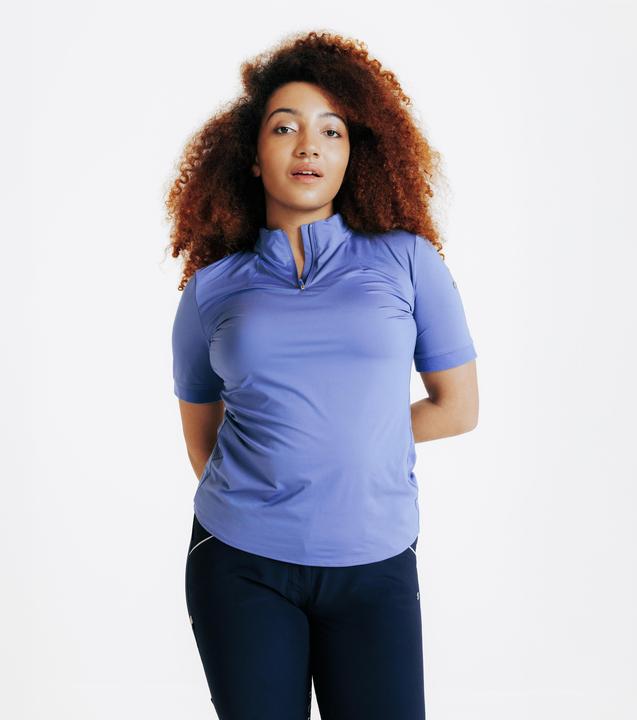Actual product image Fouganza Reit-Poloshirt kurzarm Damen blau (XS)