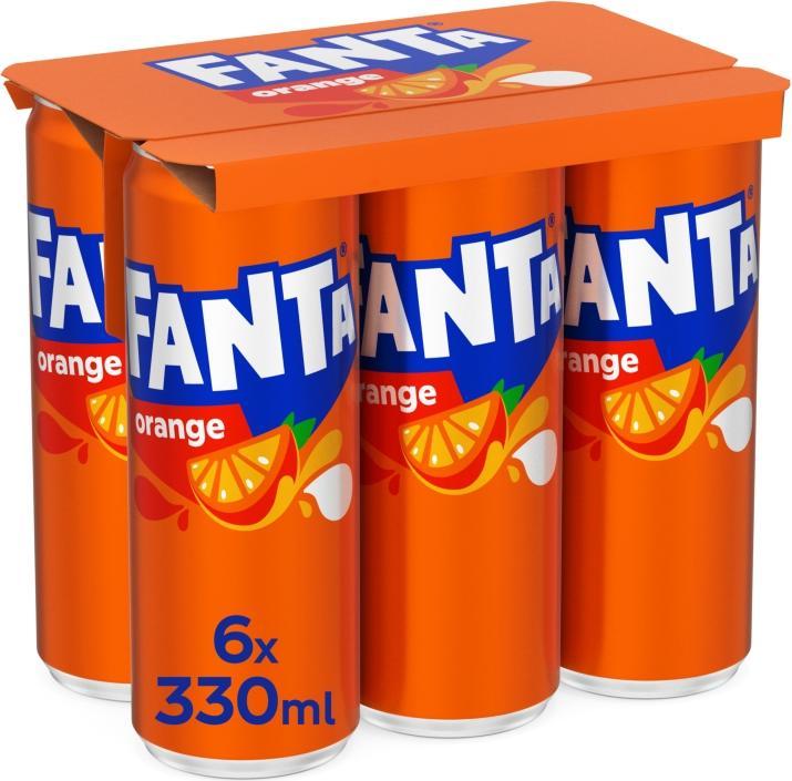 Actual product image Fanta Orange (6 x 33 cl)