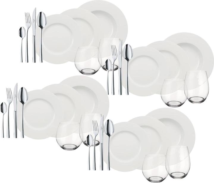 Immagine prodotto Villeroy & Boch 4 Amici Set 36 pezzi Mondo Meraviglioso Bianco (36 Pezzo/i)