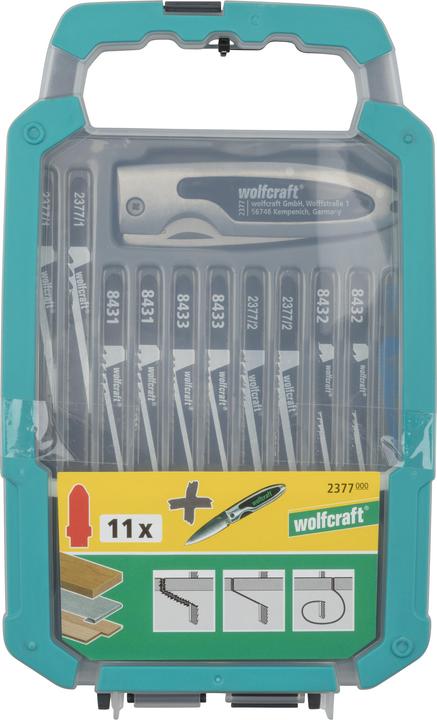 Produktbild wolfcraft wolfcraft 1 Stichsägeblätter-Set 12-tlg. T-Schaft