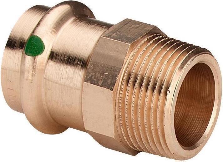 Actual product image Viega Sanpress adapter with SC-Contur 22x3/4 "bronze 104306 (Press connection)