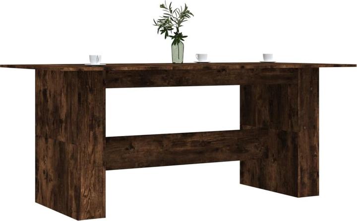 Actual product image VidaXL Esstisch Räuchereiche 180x90x76 cm Holzwerkstoff,Farbe (180 x 90 x 76 cm)