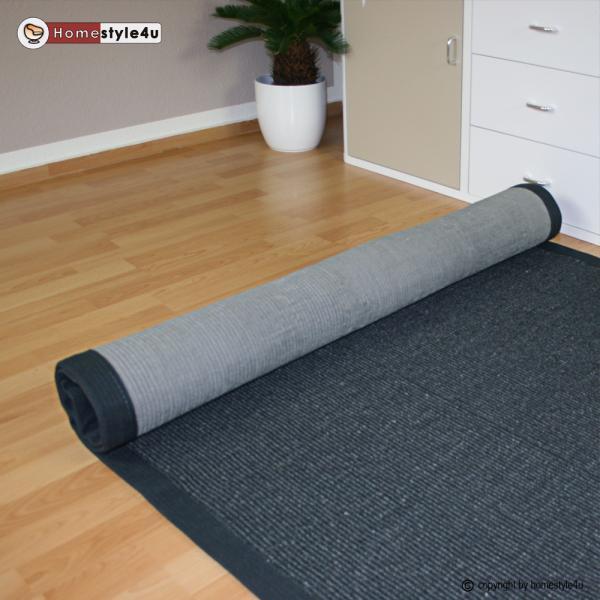 Produktbild Homestyle4u Sisalteppich Bordürenteppich (245 x 345 cm)