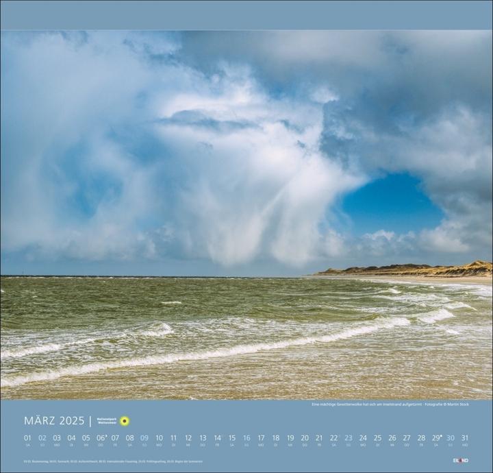 Produktbild Nationalpark Wattenmeer Edition Kalender 2025 - Martin Stock (48 x 46 cm, Harter Einband, Deutsch)