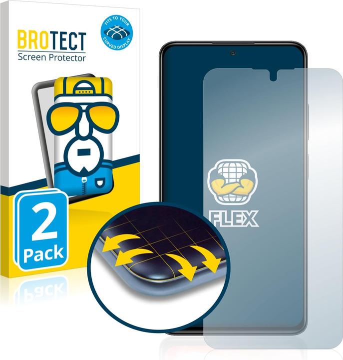 Produktbild BROTECT Full-Cover Displayschutz (2 Stück, Xiaomi Redmi Note 11 Pro)