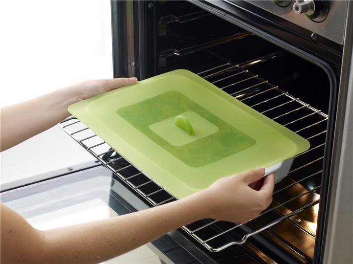 Immagine prodotto Lékué Coperchio in silicone rettangolare bianco, 35x25 cm (Materiale sintetico)