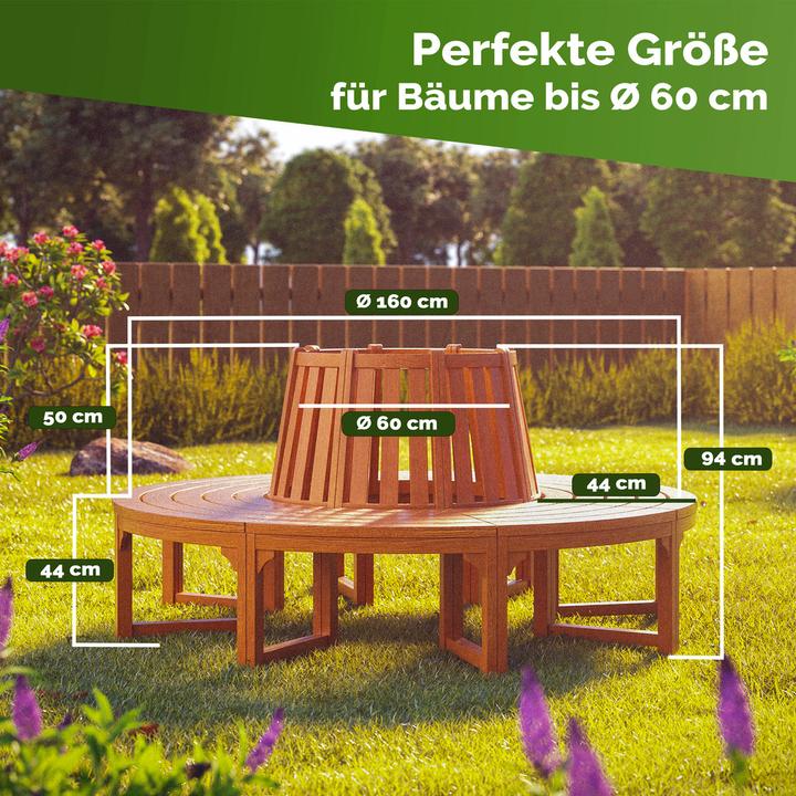 Image du produit Casaria Banc en arc de cercle