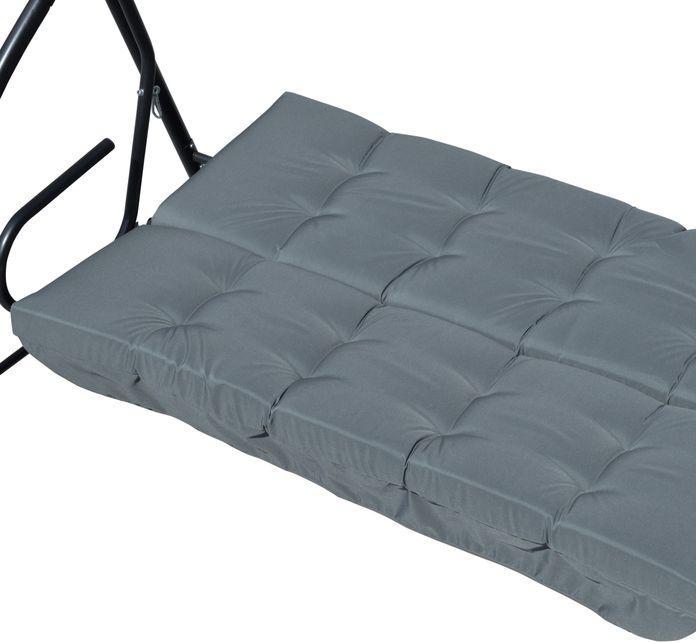 Produktbild Swisshandel24 Auflagen-Set für Hollywoodschaukel 170 cm Dunkelgrau (170 x 100 x 8 cm)