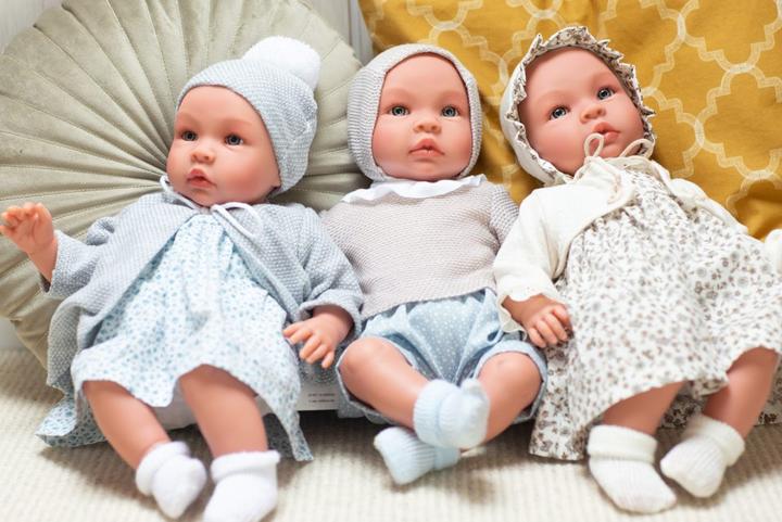 Produktbild Asi Compatible Dolls - Leonora Baby doll in Blue Flowerprint Dress an