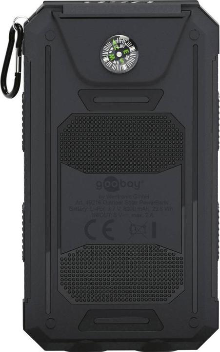 Actual product image Goobay Solar Outdoor (8000 mAh, 10 W, 10 Wh)