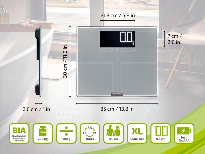 Produktbild Soehnle Shape Sense Connect 200 mit Bluetooth® (200 kg)