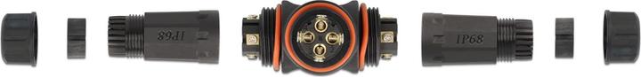 Immagine prodotto Delock Connettore cavo a T per uso esterno 4 pin, impermeabile IP68, avvitabile, diametro cavo 4,5