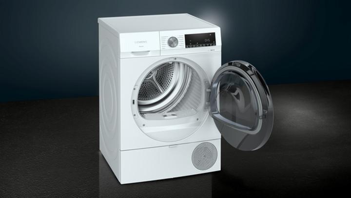 Actual product image Siemens WQ 33 G2 DG0 Heat Pump Dryer A+++ 8kg white (8 kg, Right)