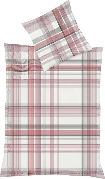 Produktbild Fleuresse Mako-Satin Bettwäsche Milano 114323 rot (Bettwäsche Set, 155x220 cm + 80x80 cm)