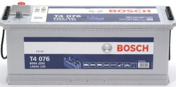 Actual product image Bosch Automotive Starter battery T4076 (12 V, 140 Ah, 800 A)