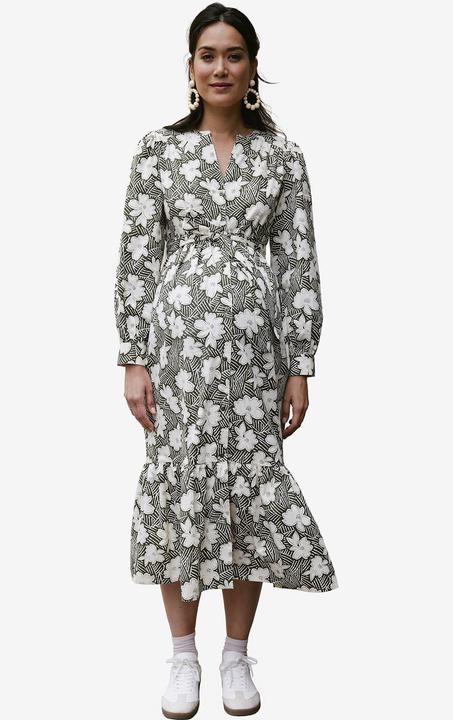 Actual product image Envie de Fraise Long dress for pregnancy & nursing, organic cotton (32)
