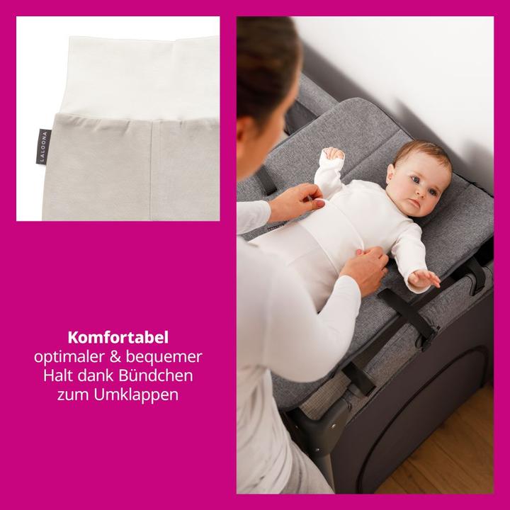 Image du produit La Loona LaLoona culotte bébé paquet de 2 - Stripes - Light Taupe - (62)