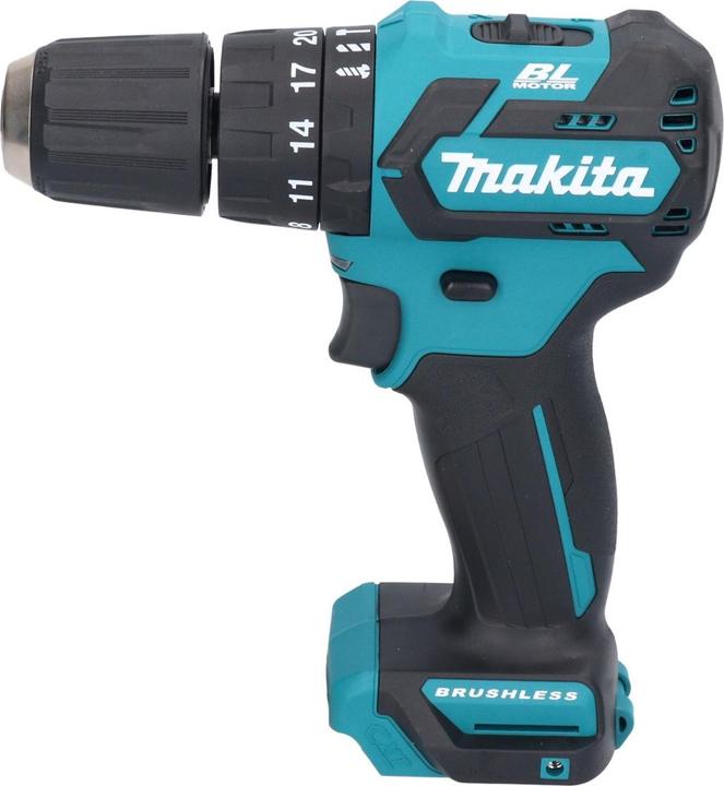 Produktbild Makita HP 332 DSME Akku Schlagbohrschrauber 12 V 35 Nm Brushless + 2x Akku 4,0 Ah + Ladegerät + Koff (Akkubetrieb)