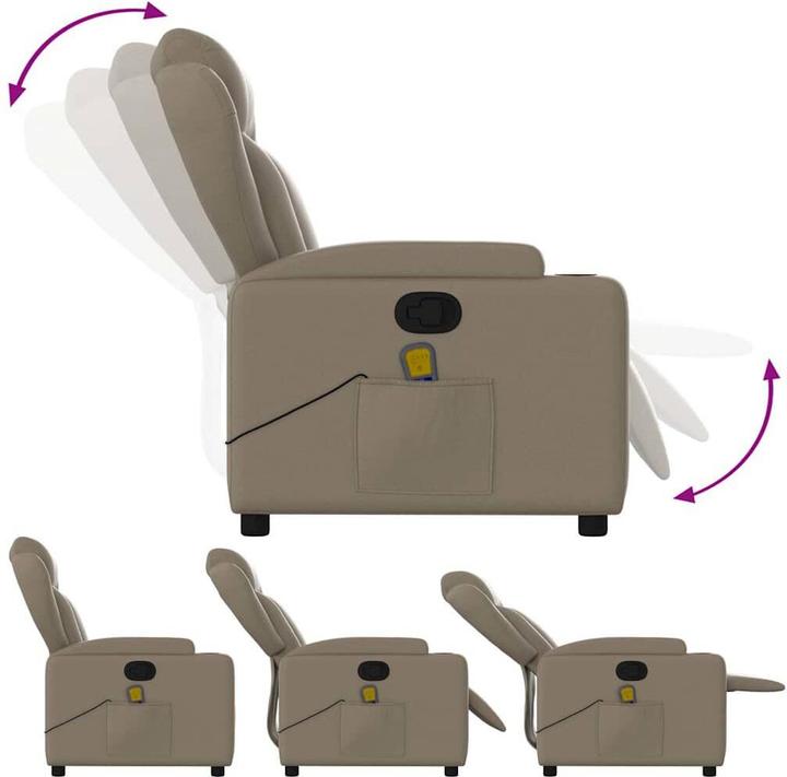 Produktbild VidaXL Massagesessel Cappuccino-Braun Kunstleder,Farbe