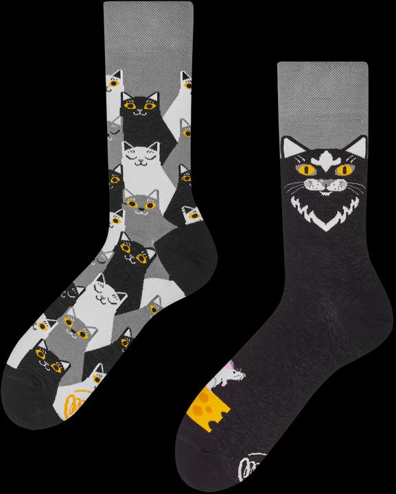Actual product image Many Mornings Black Cat (Single pack, 35 - 38)