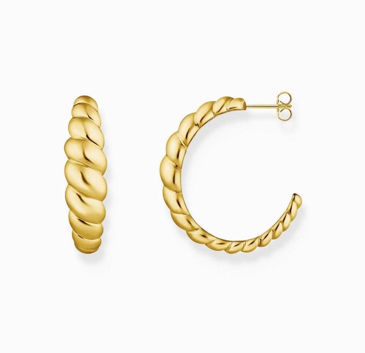 Produktbild Thomas Sabo Creolen organische Formen vergoldet (Silber 925)