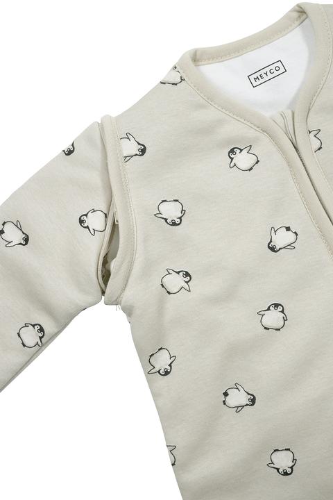 Produktbild Meyco Penguin babyschlafsack mit abnehmbaren ärmeln (90 cm, 2.5 TOG)