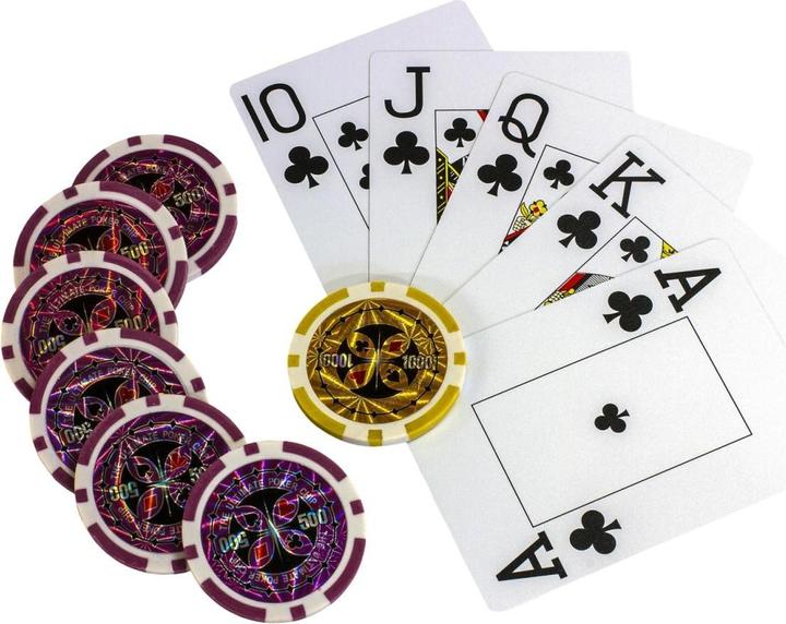 Actual product image Games Planet Poker case, 1000 laser chips, aluminium