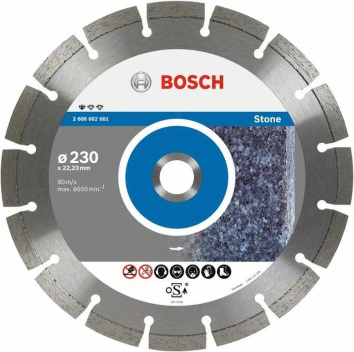 Produktbild Bosch Professional Zubehör Diamanttrennscheibe Standard for Stone, 125 x 22,23 x 1,6 x 10 mm, 1er-Pack