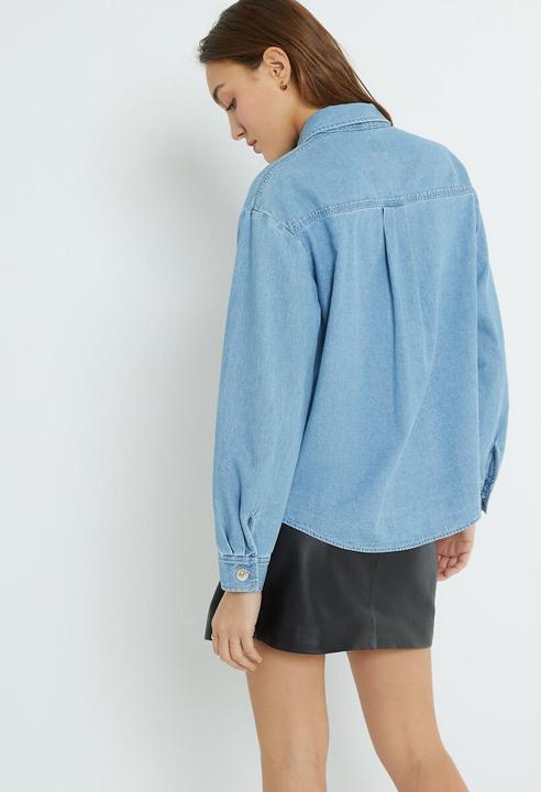 Image du produit La Redoute Collections Chemise en jean à manches longues (38)