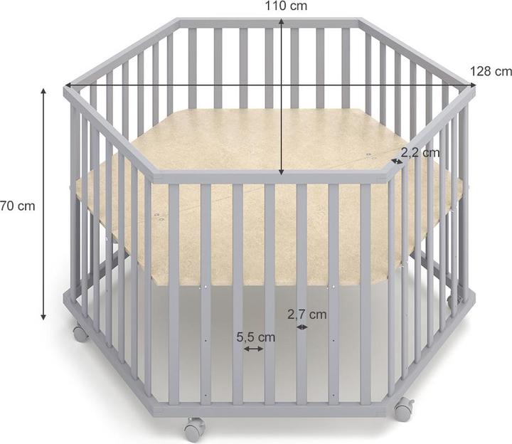 Produktbild VitaliSpa Estrella (128 cm, 110 cm, Kiefer)