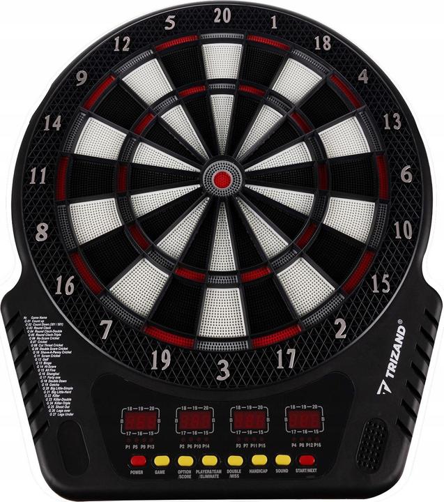 Actual product image Trizand Electronic Dartboard with 27 Games and Accessories