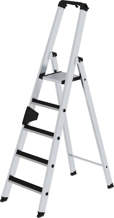 Image du produit Munk Escabeau à marches accessible d'un côté avec clip-step 5 marches (Échelle deux plans, 315 cm)