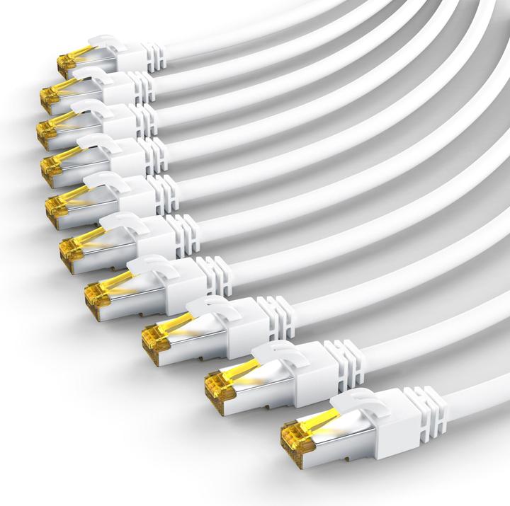 Produktbild Primewire CAT.7 Netzwerkkabel - Ethernet Gigabit Lan Kabel RJ45 - 10 Gbit/s - Patchkabel - komp. CAT.6 CAT.8 (S/FTP, CAT7, 0.50 m)