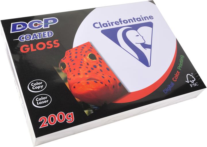 Produktbild Clairefontaine Laserdrucker-Papier DCP Coated Gloss, A4, 200 g/qm (200 g/m², A4)