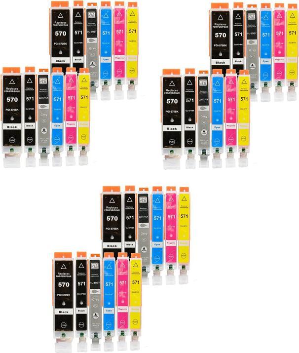 Image du produit Hermex Compatible Canon Pixma MG 7750 Cartouches d'impression de remplacement (M, Y, CF, C, PGBK, GY)