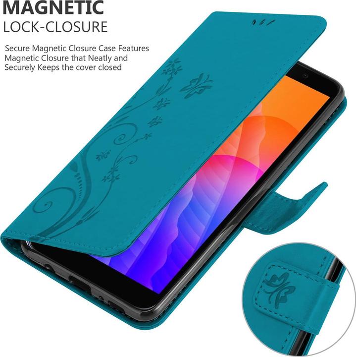 Productafbeelding Cadorabo Bloemen Boekomslag (Huawei Y5p)