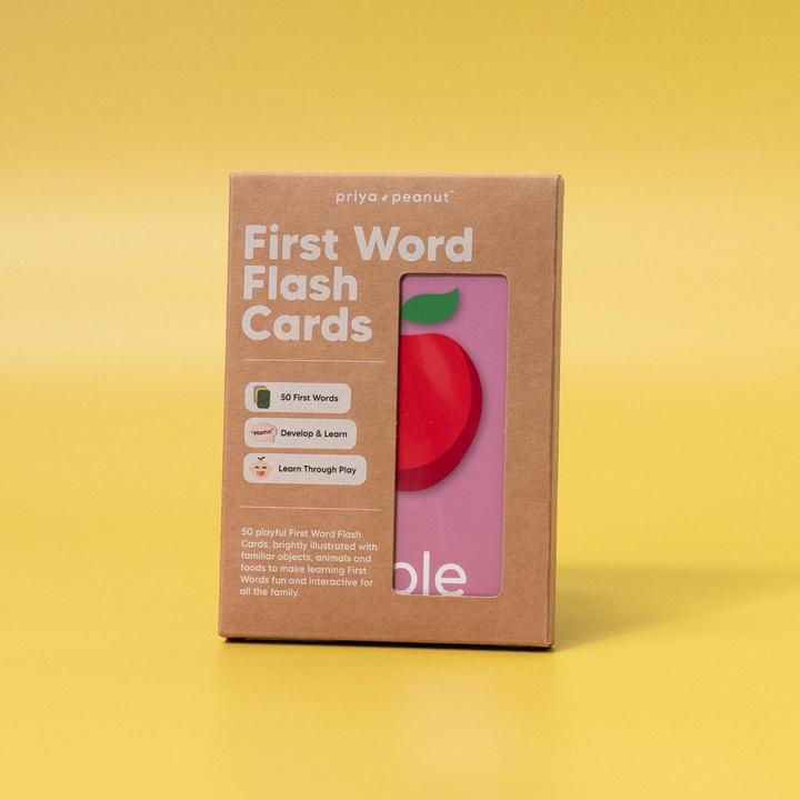 Image du produit Priya & Peanut Cartes flash Premiers Mots – 50 premiers mots pour tout-petits