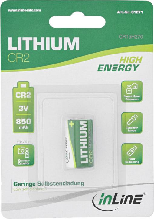 InLine Lithium High Energy (1 pcs., CR2, 850 mAh)