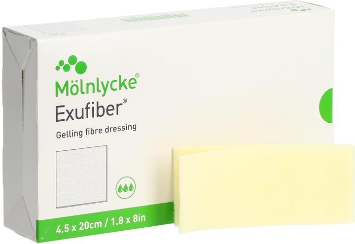 Produktbild Mölnlycke Exufiber 4.5x20cm 10 Stk (498.67 ml)